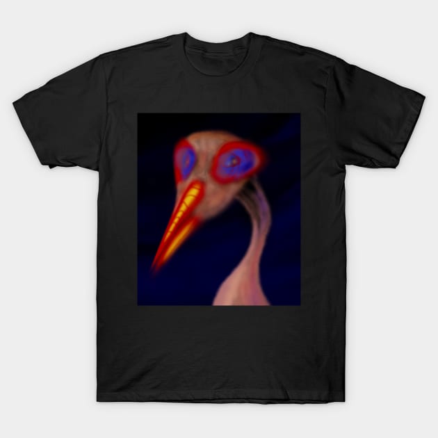 Mysterious strange bird-like creature T-Shirt by DaveDanchuk